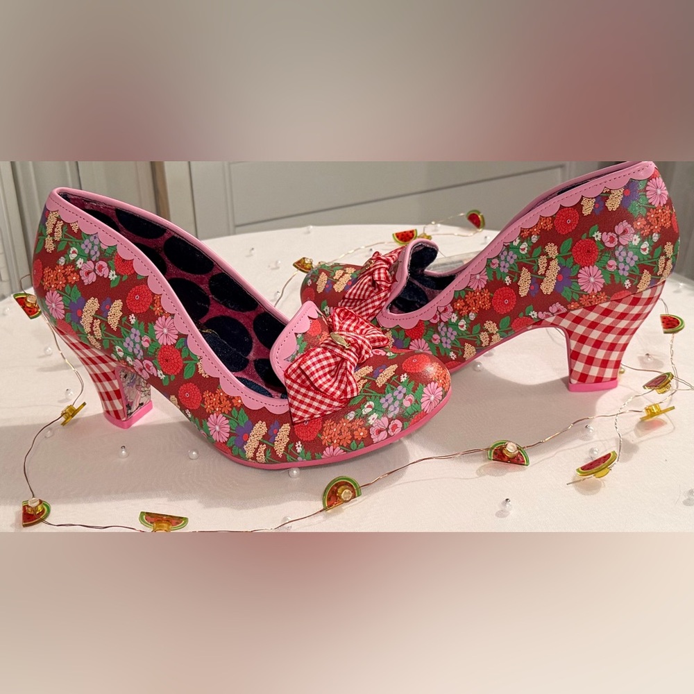 Sold Out Rare HTF Retired Irregular Choice Kanjanka Statement Heels, size 8/39 - Picture 6 of 17